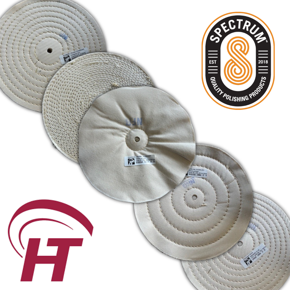 New: Hilzinger Full Disc (Sewn/Loose) Buffing Wheels – Spectrum AB LLC