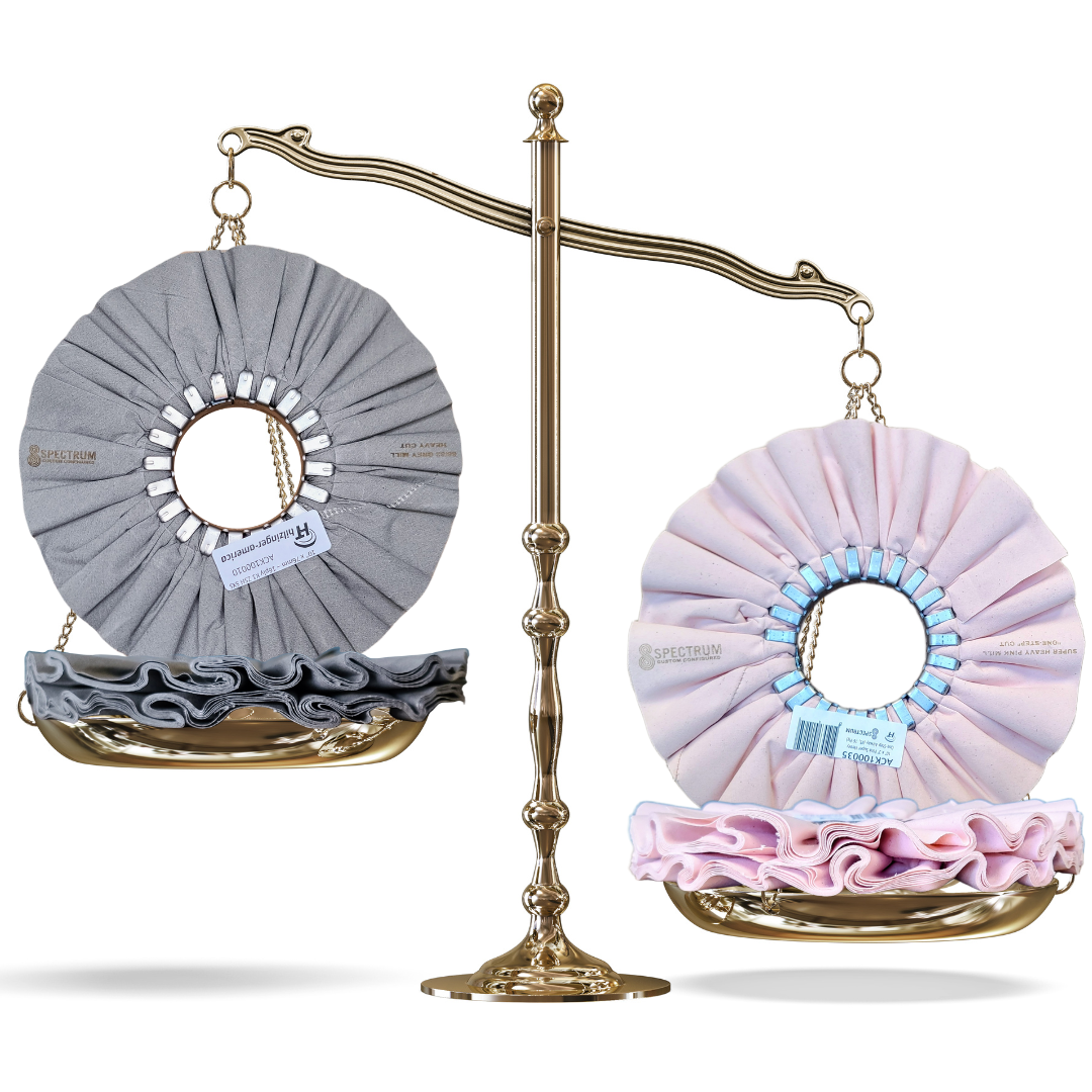 New: Hilzinger Pink Super Heavy One-Step Airway Buffing Wheels