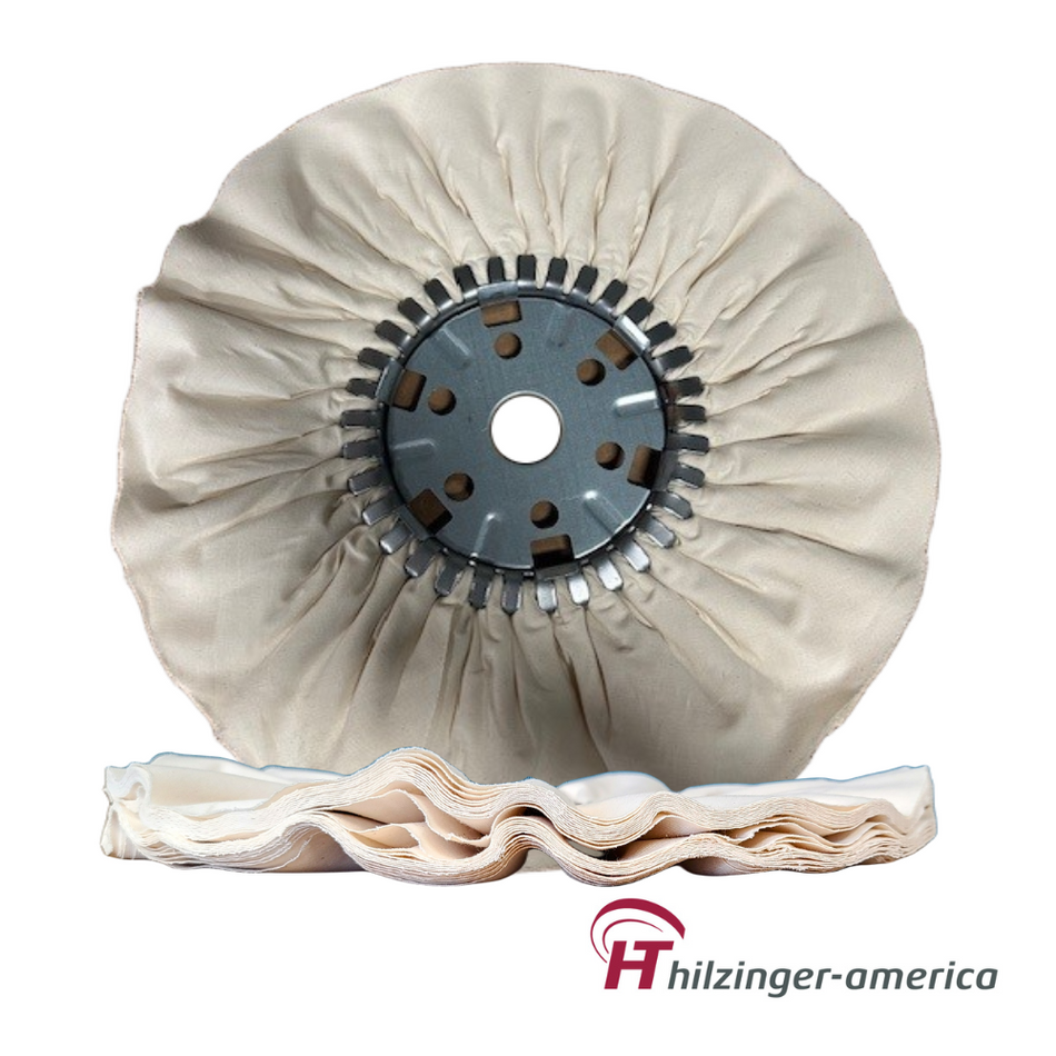 14" x 5" Premium 60/60 Untreated Fine Mirror Finishing Airway Buffing Wheel (#1, 24 ply)