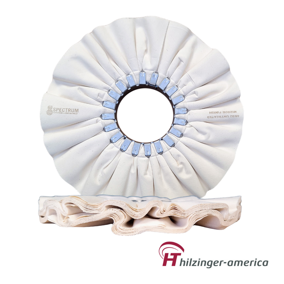 10" x 3" Premium 86/82 Untreated Mirror Finishing Airway Buffing Wheel (#2, 24 ply)