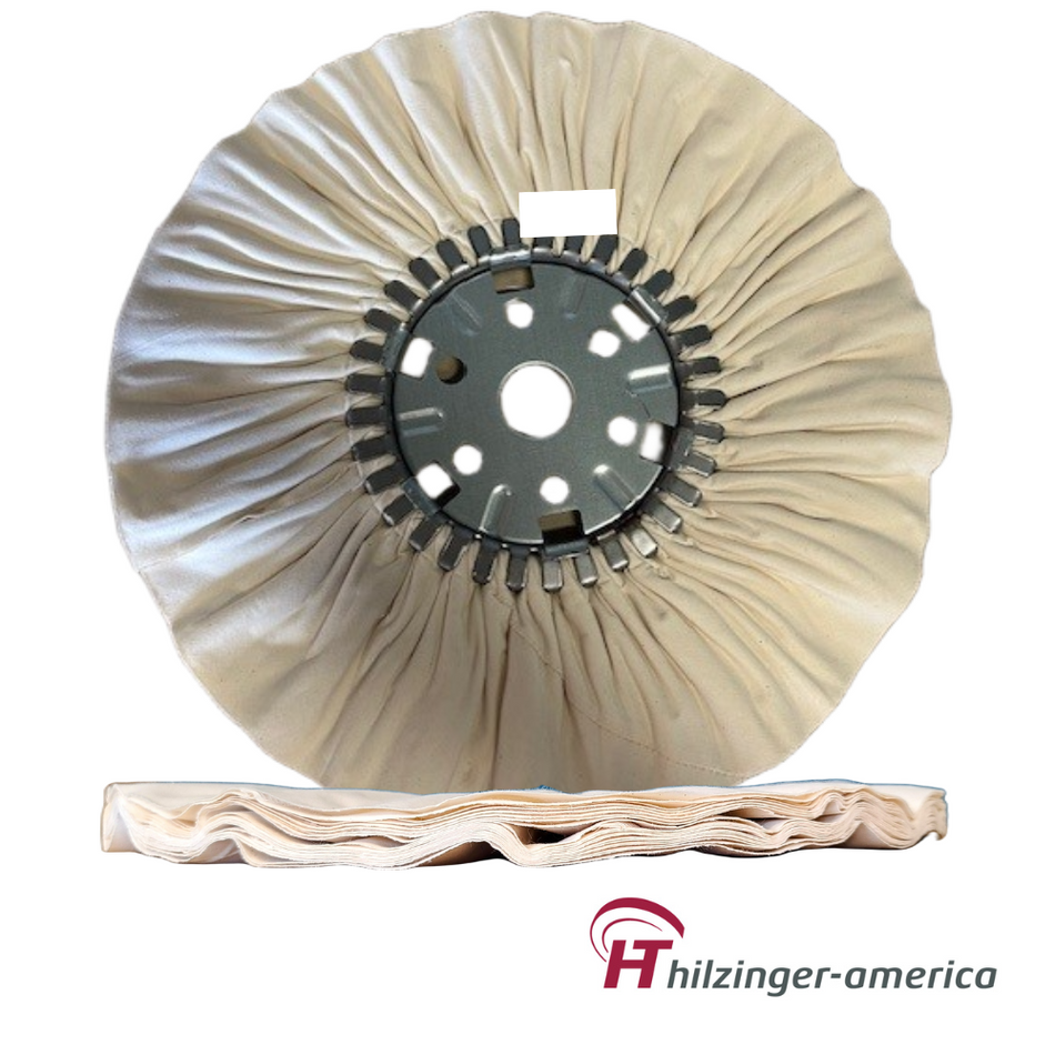 14" x 5" Premium 86/82 Untreated Mirror Finishing Airway Buffing Wheel (#1, 24 ply)