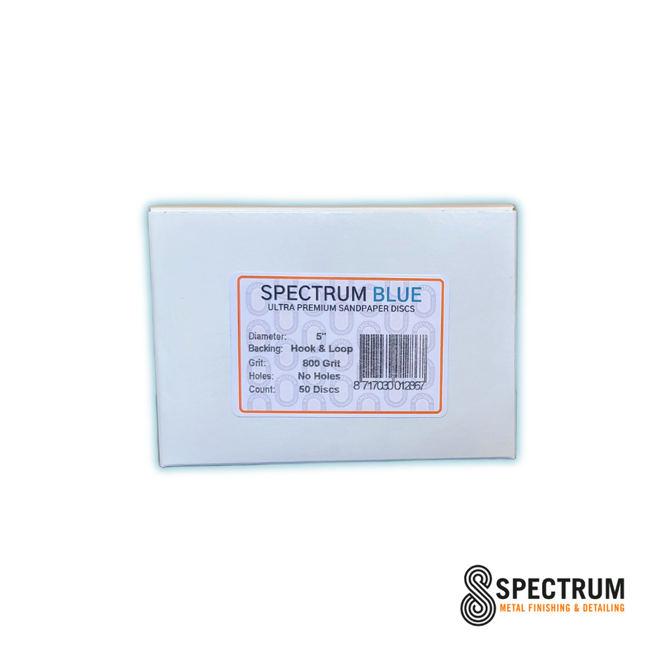 Blue Ultra Premium 800 Grit Hook & Loop Sandpaper Discs (3", 5", 6")